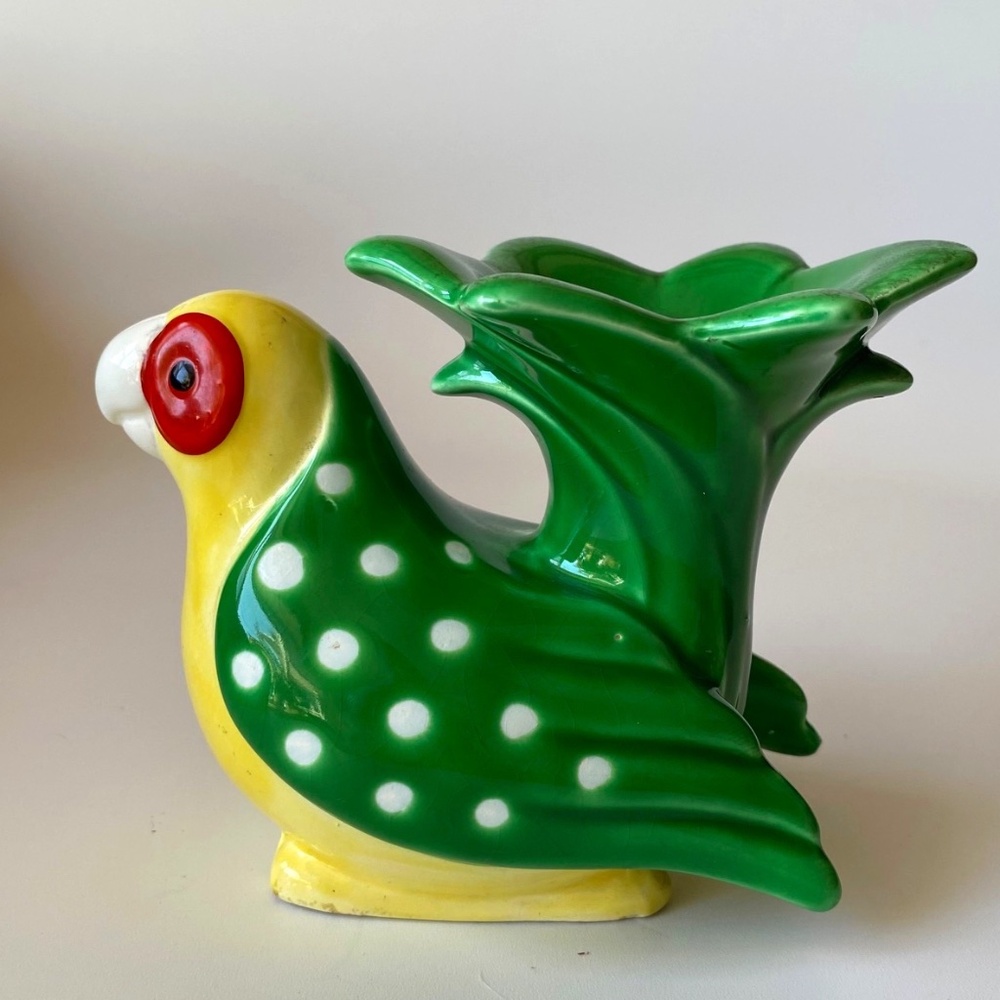Fitz & Floyd Parrot Shaped Candleholder Vintage 1979 SCARCE